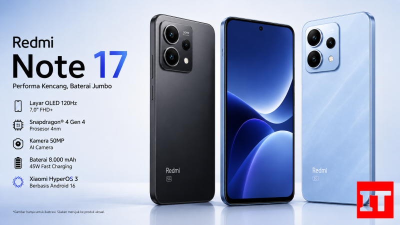 Harga Redmi Note 17 Mulai Rp3 Jutaan, Spesifikasi Lengkap