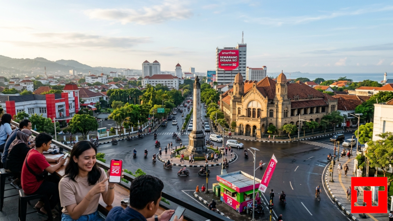 Semarang Resmi Disapa 5G: Smartfren Perluas Layanan Unlimited Tanpa Batas Kuota dan Kecepatan