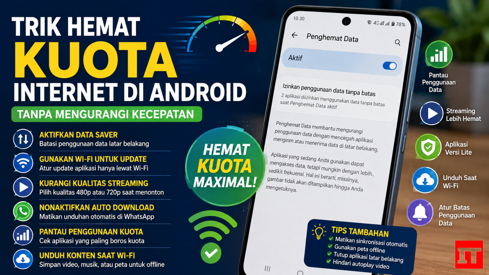10 Trik Menghemat Kuota Internet di Android Tanpa Mengurangi Kecepatan